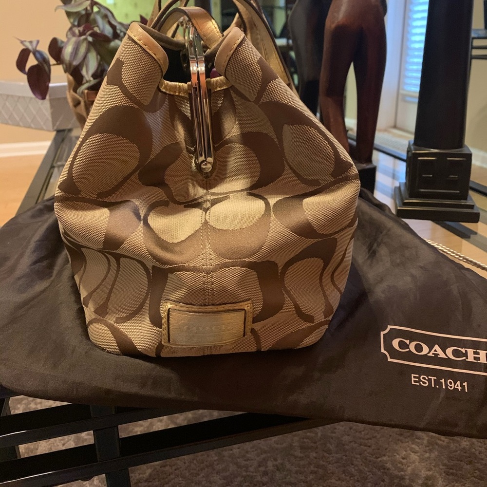 Coach Monogram Handbag - Picture 9 of 9